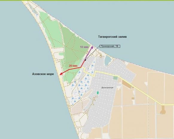 Гостевой дом Лето у моря по адресу Должанская, ул. Приморская, д. 1б